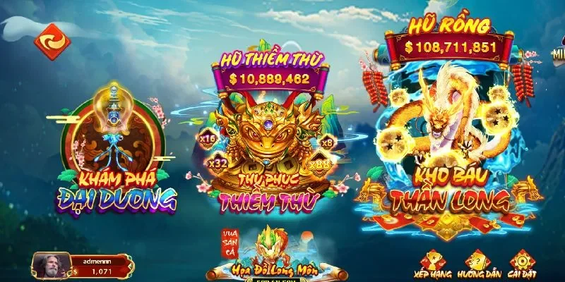 Game có 3 sảnh chơi phù hợp với nhiều người