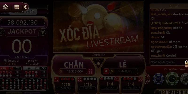 Hướng Dẫn Chơi Xóc Đĩa Livestream