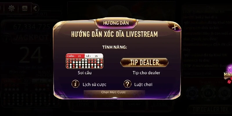 Hướng dẫn chơi Xóc Đĩa Livestream chi tiết nhất